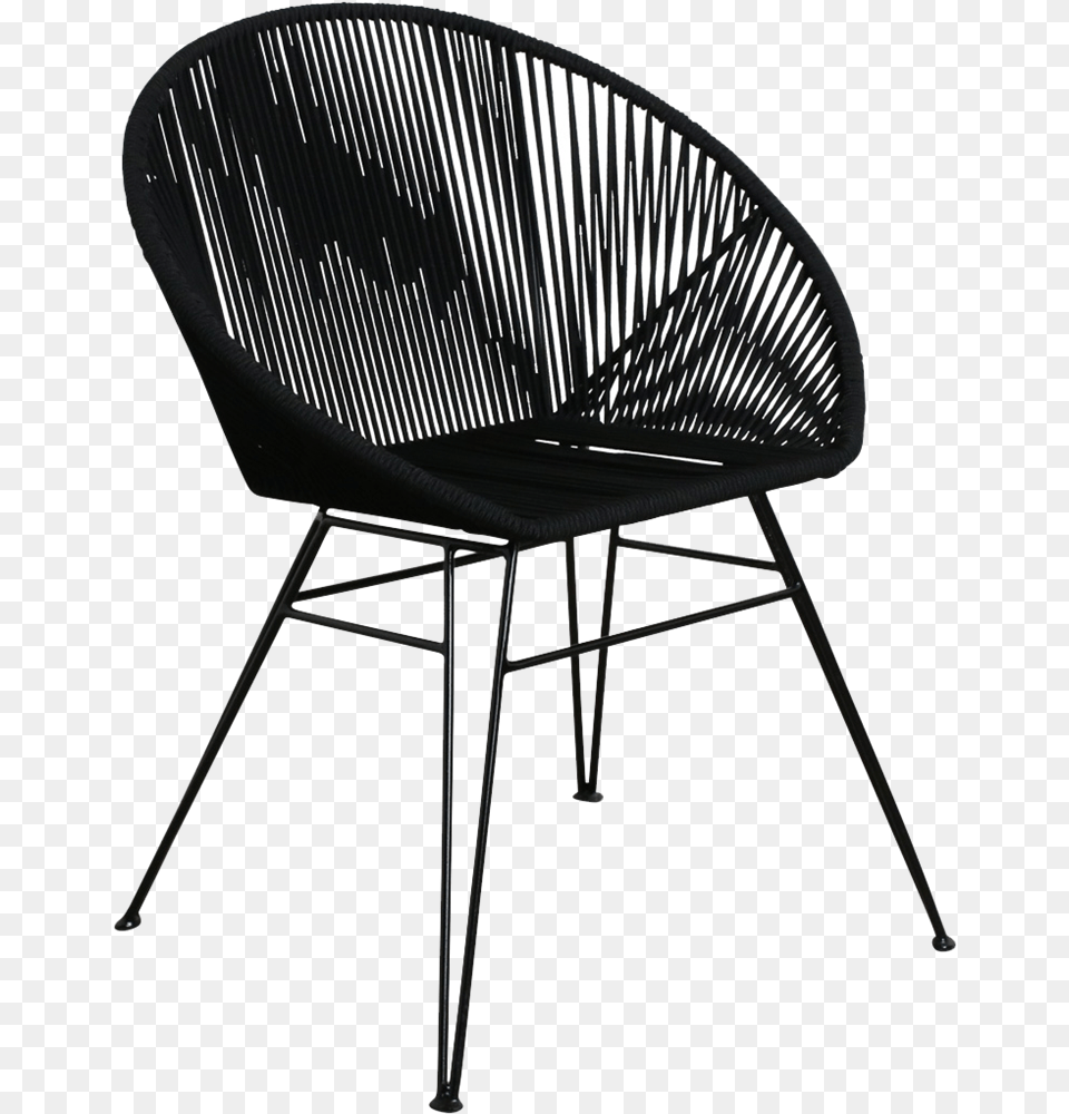 Transparent Black Rope Windsor Chair, Furniture, Plywood, Wood Png Image