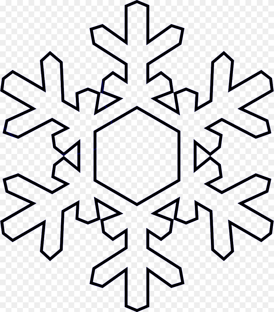 Transparent Black Snowflake Snowflake Clipart Black And White, Nature, Outdoors, Snow, Pattern Png