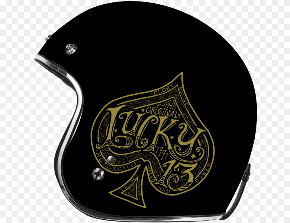 Transparent Black Spade Jethelm Lucky, Crash Helmet, Helmet, Accessories, Bag Png Image