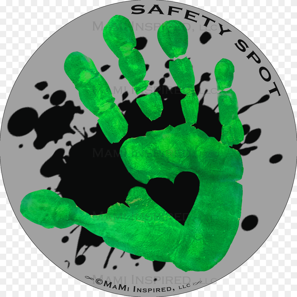 Transparent Black Splat Children Safety Spot Hand Decal, Footprint Png Image