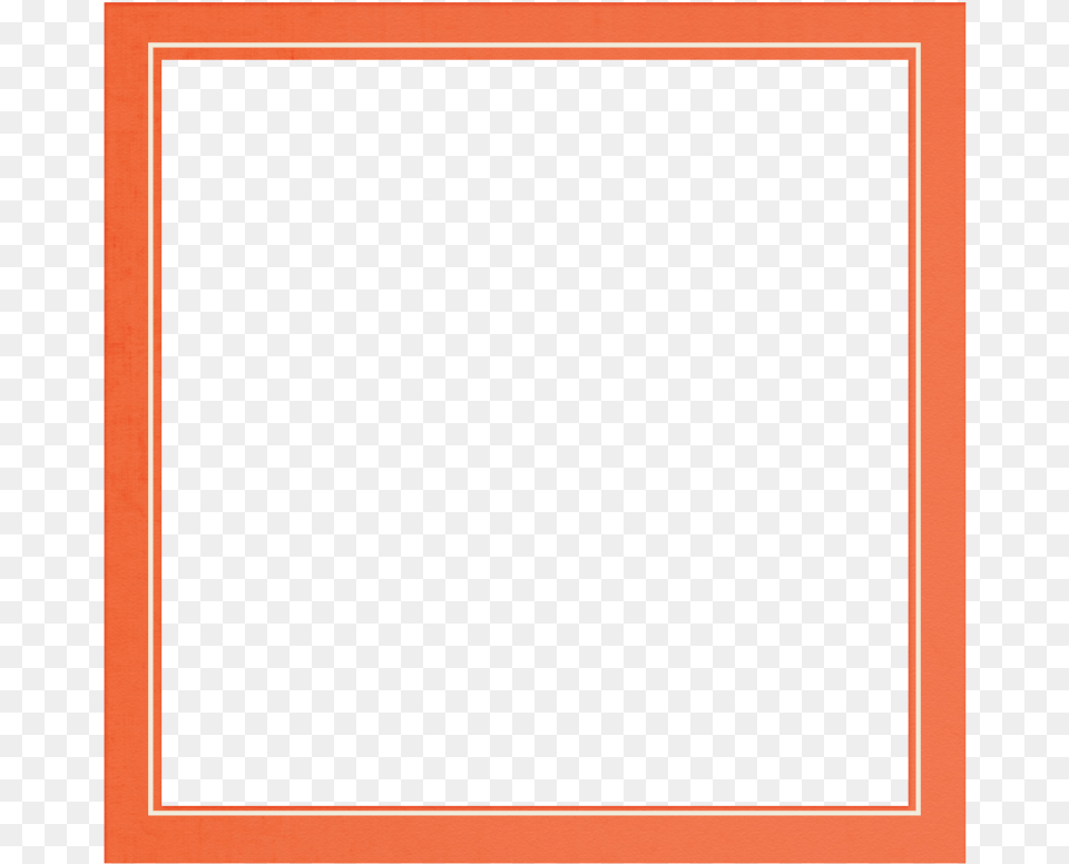 Transparent Black Square Outline Orange Square Frame, Blackboard, Electronics, Screen Free Png