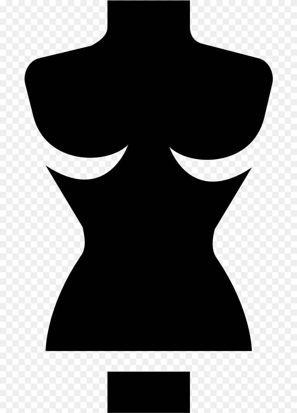 Black Woman Silhouette Silueta De Mujer Torso, Gray Free Transparent Png