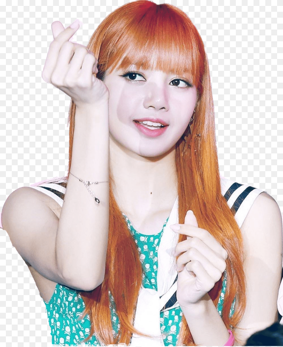 Transparent Blackpink Blackpink Lisa Photo Hand, Body Part, Face, Portrait Free Png Download