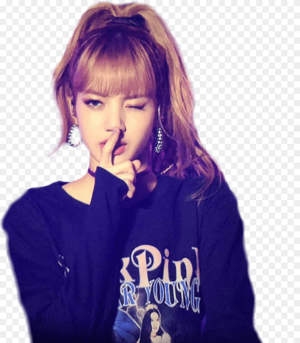 Transparent Blackpink Blackpink Lisa Wallpaper 2018, Photography, Face, Purple, Head Free Png