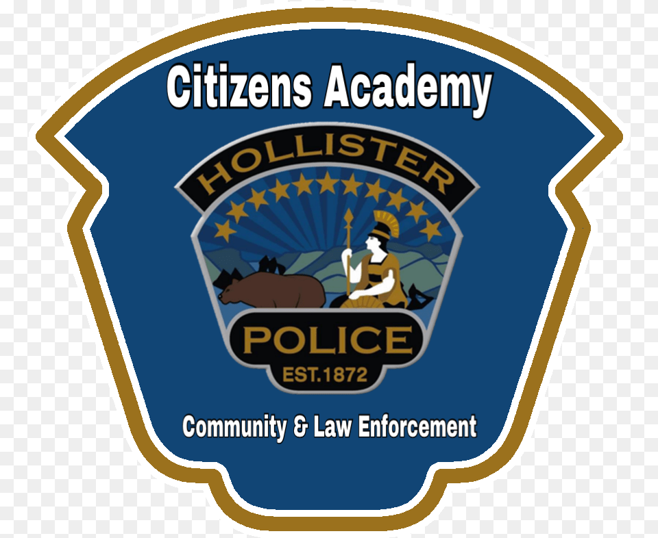 Transparent Blank Police Badge Hollister Police Department, Symbol, Logo, Adult, Person Free Png