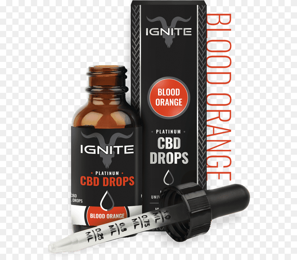 Transparent Blood Drops Ignite Cbd Drops, Bottle Free Png Download