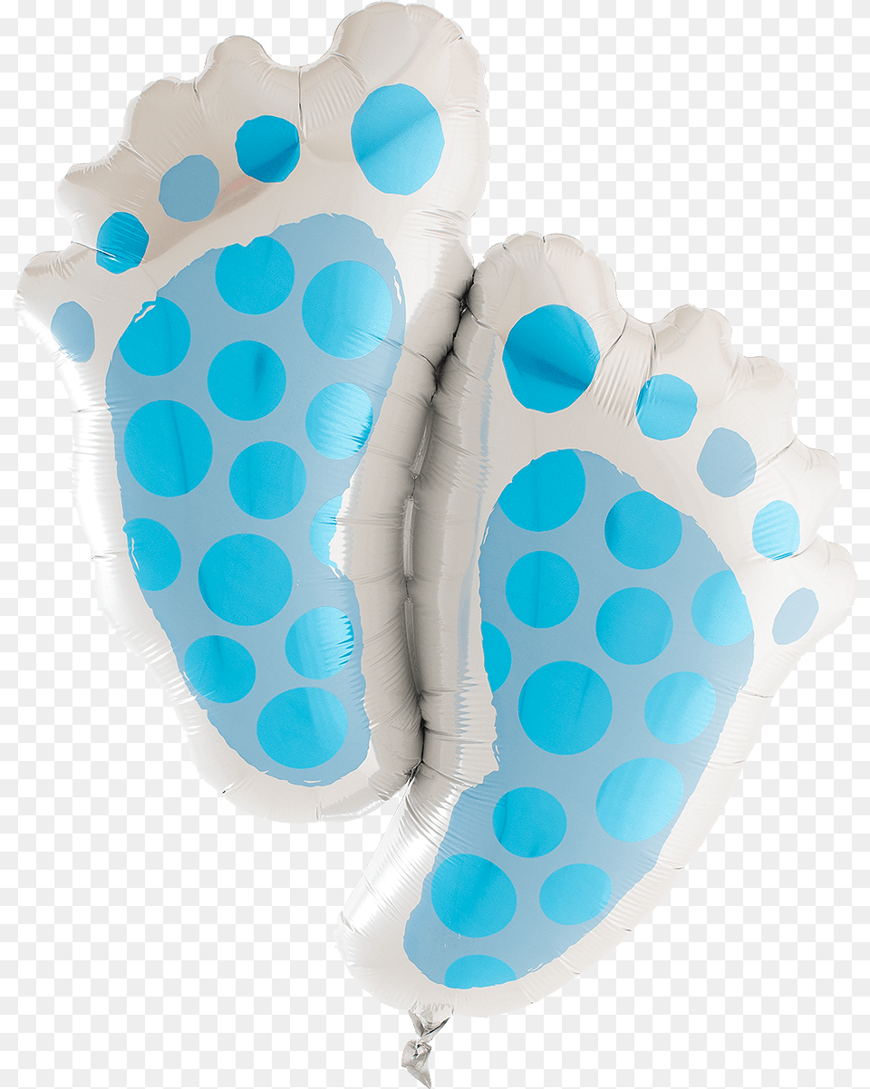 Transparent Blue Baby Feet Polka Dot, Clothing, Glove, Pattern, Cushion Free Png Download