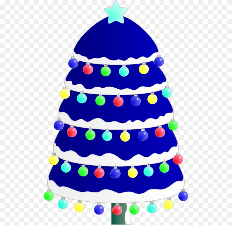 Transparent Blue Christmas Tree Arbol De Navidad, Birthday Cake, Cake, Cream, Dessert Png Image