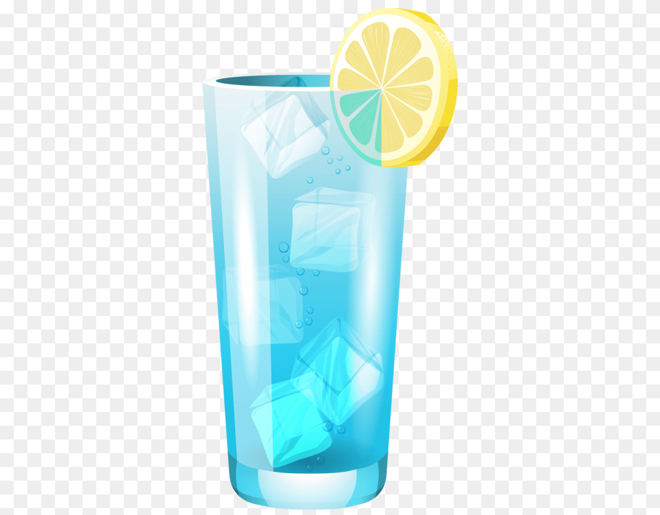 Transparent Blue Cocktail Clipart, Glass, Alcohol, Beverage, Lemonade Png Image