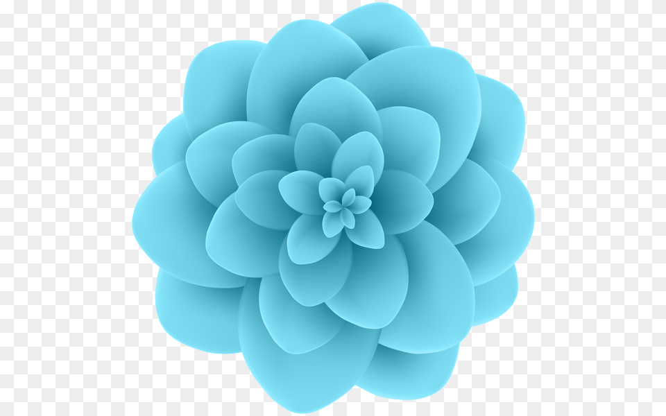 Transparent Blue Flower Crown, Dahlia, Plant Png