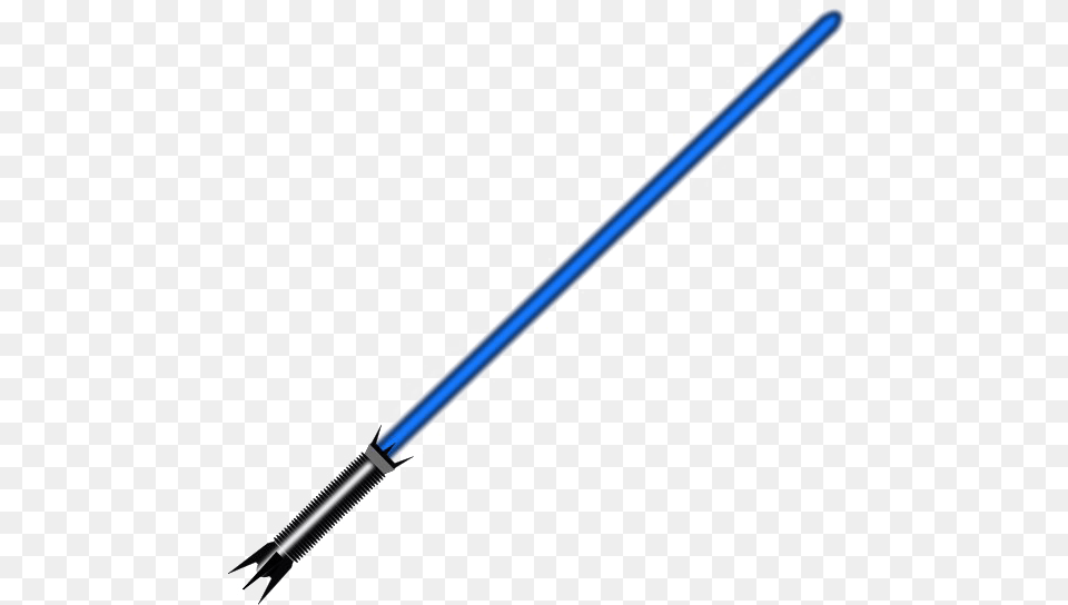 Transparent Blue Lightsaber Fiber In Metal Tube, Sword, Weapon, Baton, Stick Free Png Download