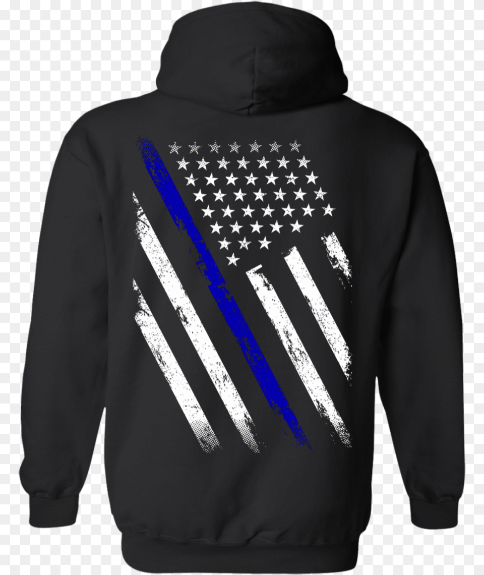 Transparent Blue Line Flag Distressed American Flag Vector, Clothing, Hood, Hoodie, Knitwear Png Image