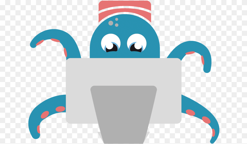 Transparent Blue Octopus Clipart Octopus Pms, Pottery, Baby, Person, Face Free Png