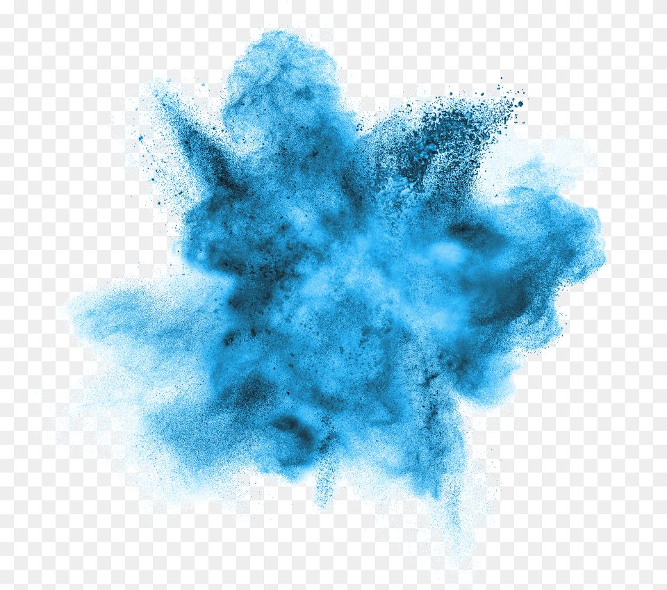 Transparent Blue Powder, Person Free Png Download