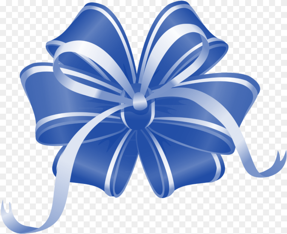 Transparent Blue Ribbon Bow Navidad, Gift Png