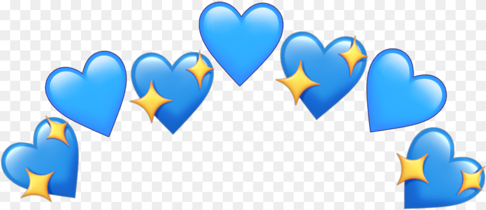 Transparent Blue Tumblr Blue Heart Crown Transparent, Logo, Symbol Free Png Download