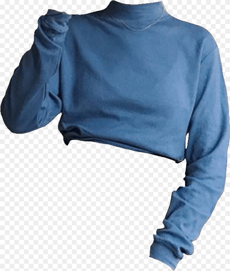 Blue Tumblr Outfit, Clothing, Long Sleeve, Sleeve, Knitwear Free Transparent Png
