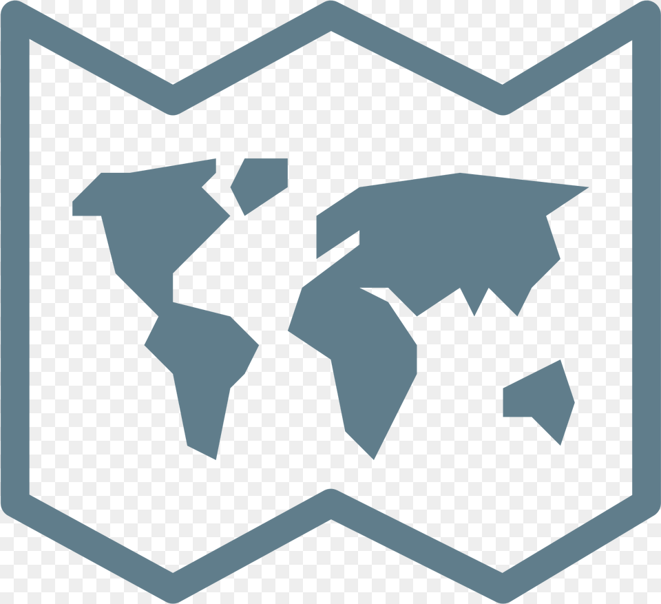 Transparent Blue World Map World Map Icon, Symbol, Recycling Symbol Free Png