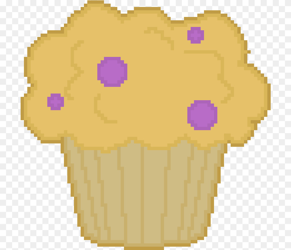 Transparent Blueberry Muffin Clipart Terraria King Slime Pixel Art, Dessert, Food, Cake, Cream Free Png Download