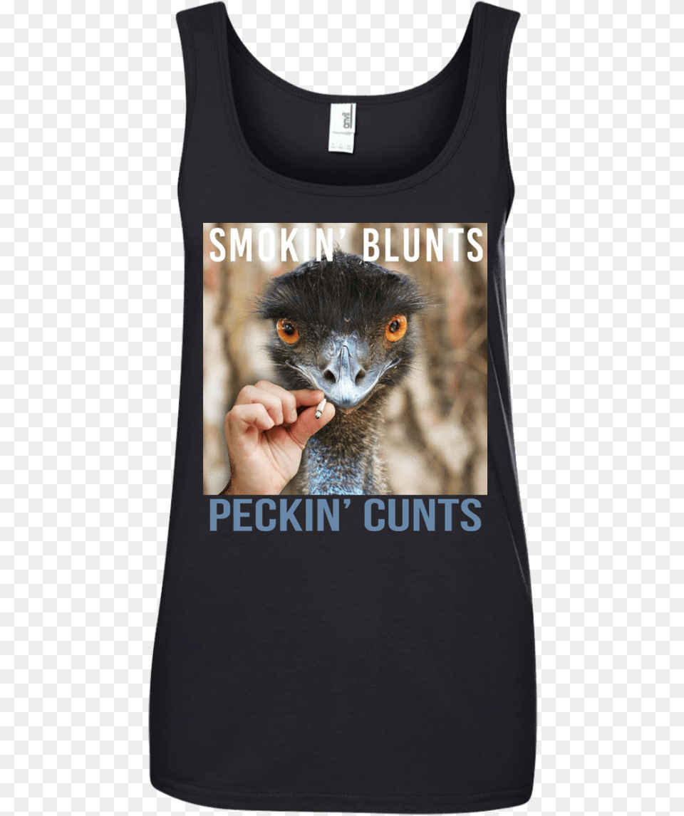 Blunt Meme Emu, Animal, Bird, Clothing, Tank Top Free Transparent Png