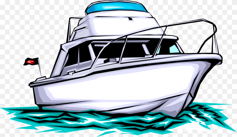 Transparent Boat Vector Yacht Clipart Cartoon, Transportation, Vehicle, Sailboat, Aircraft Png Image