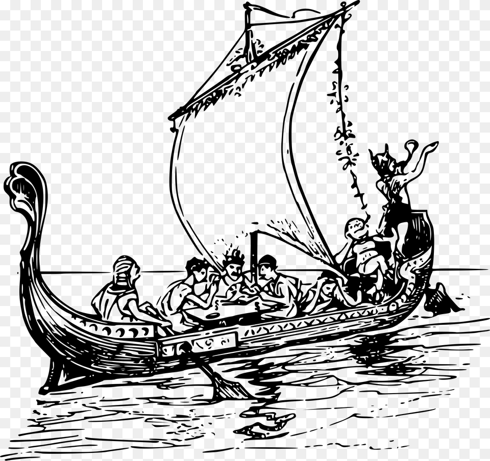 Boats Ancient Alexander The Great Boat, Gray Free Transparent Png