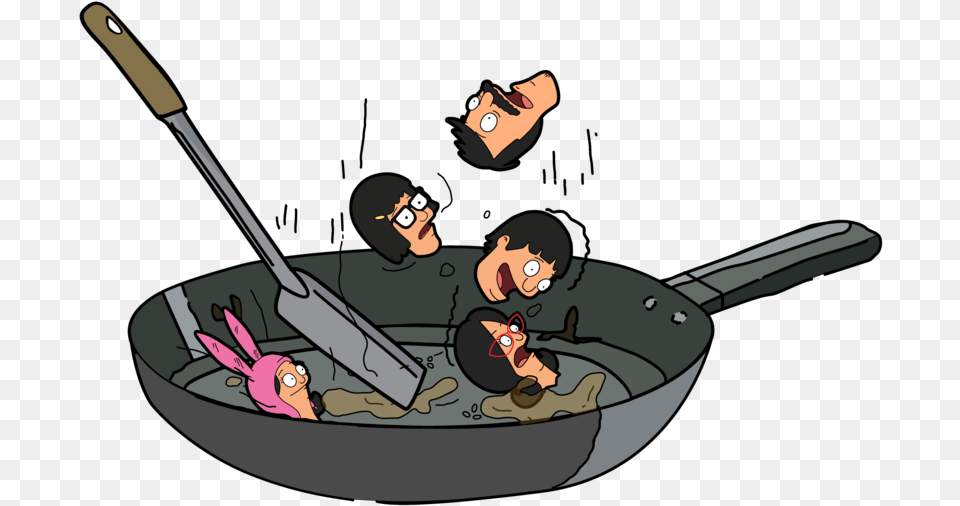 Transparent Bob S Burgers Cartoon, Cooking Pan, Cookware, Frying Pan, Face Png