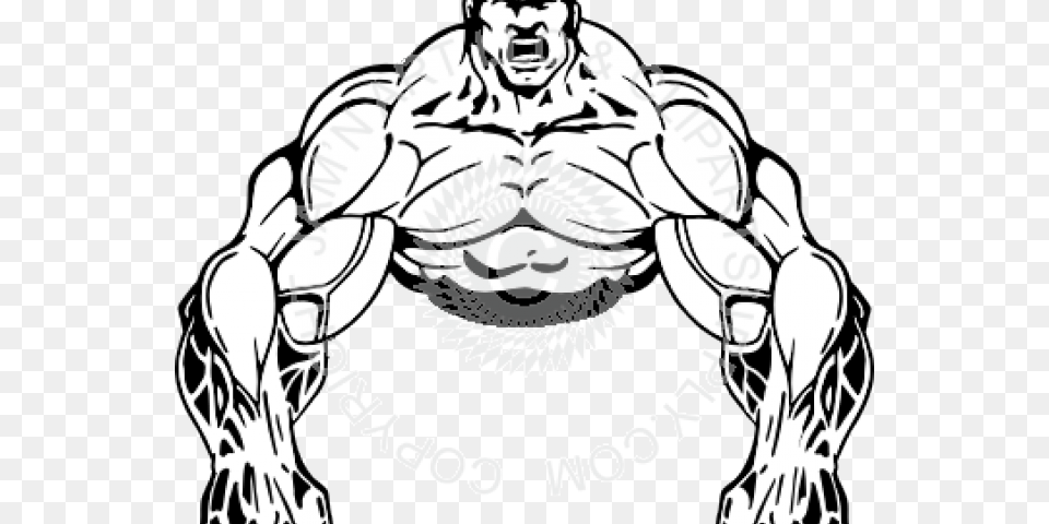 Body Builder Muscular Man Clip Art, Adult, Male, People, Person Free Transparent Png