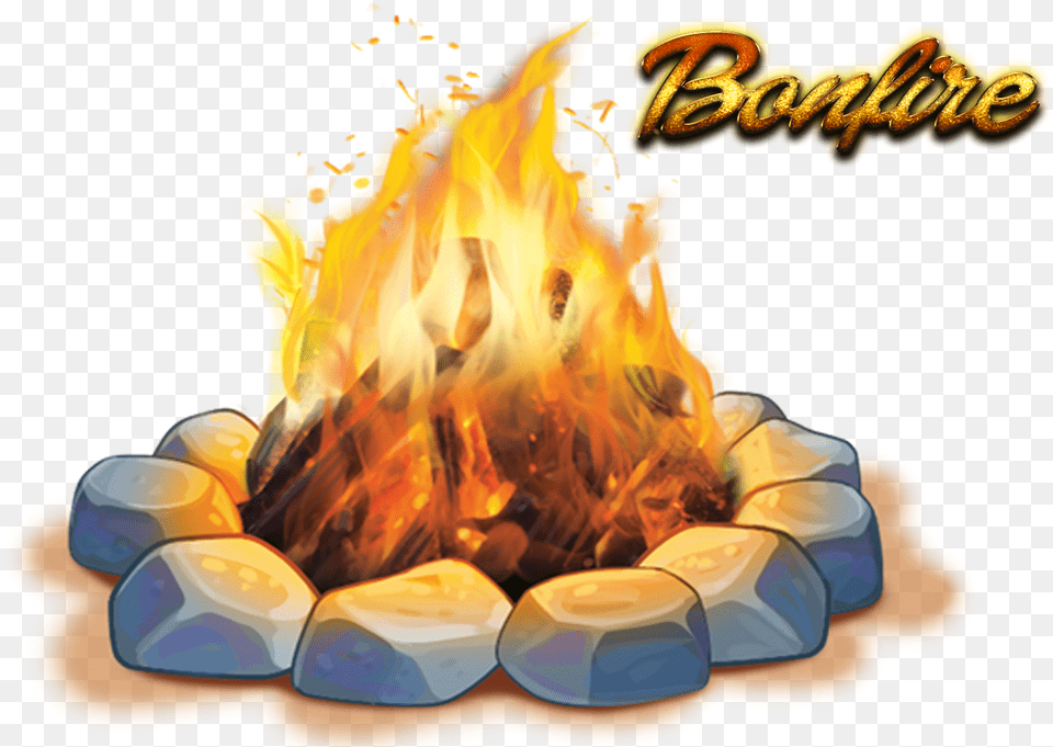 Transparent Bonfire Campfire, Fire, Flame, Tape Free Png Download