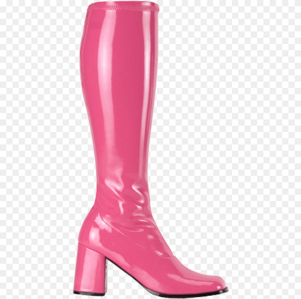 Boot Pink Block Heel Boots Pink, Clothing, Footwear, High Heel, Shoe Free Transparent Png