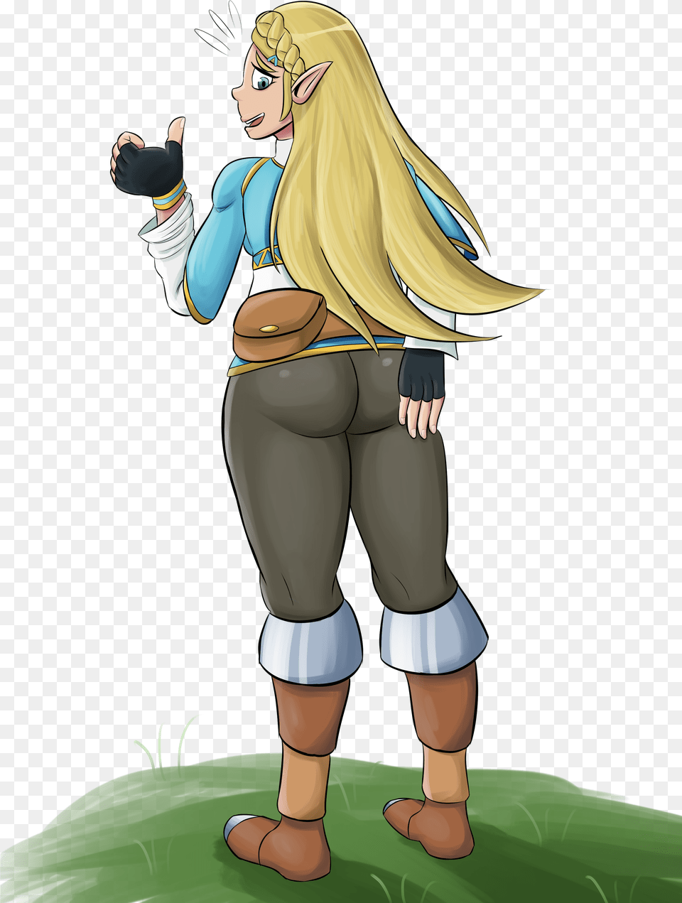 Transparent Booty Clipart Zelda Breath Of The Wild Booty, Adult, Book, Comics, Female Png Image