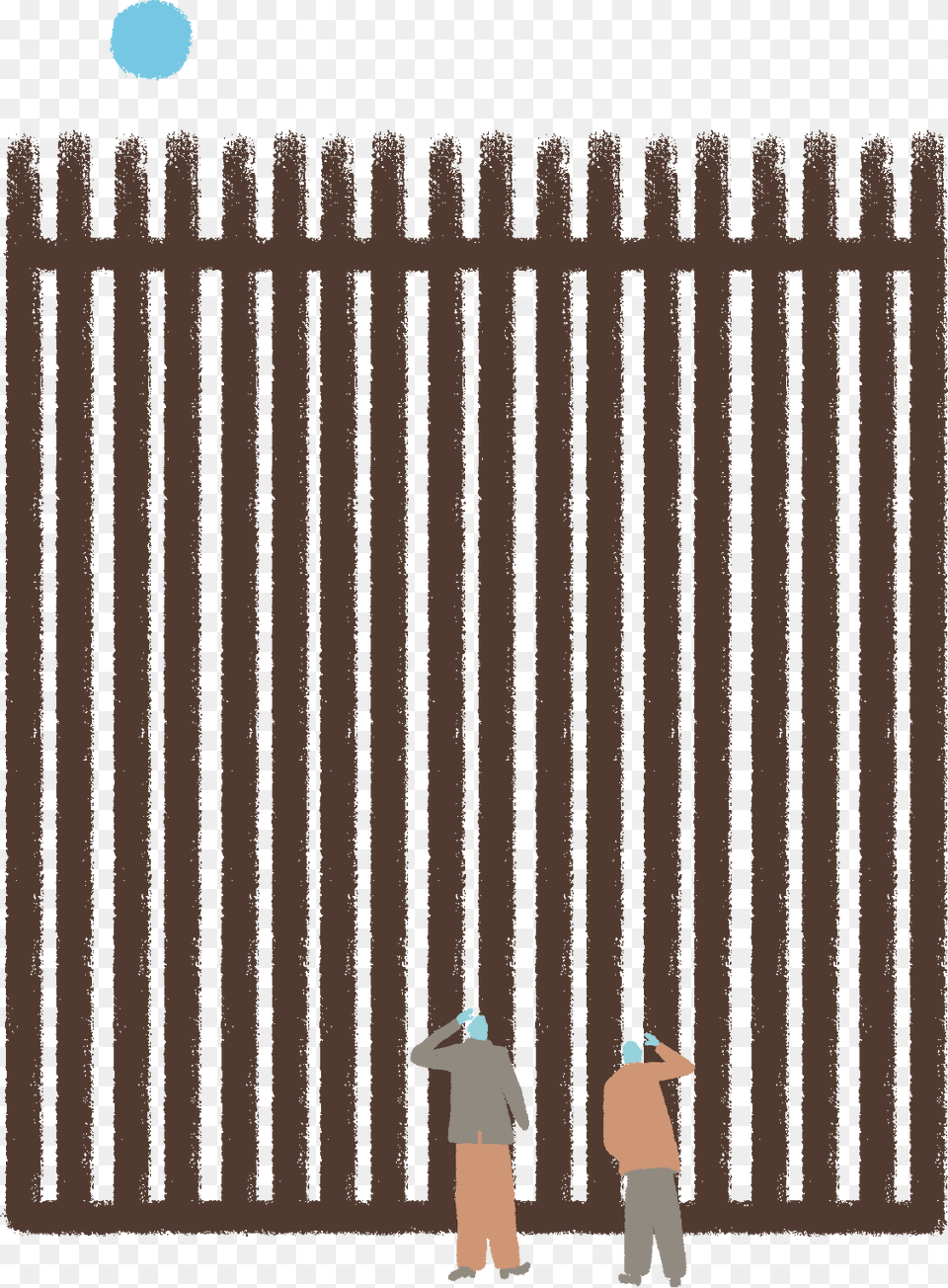 Border Wall, Fence, Adult, Female, Male Free Transparent Png