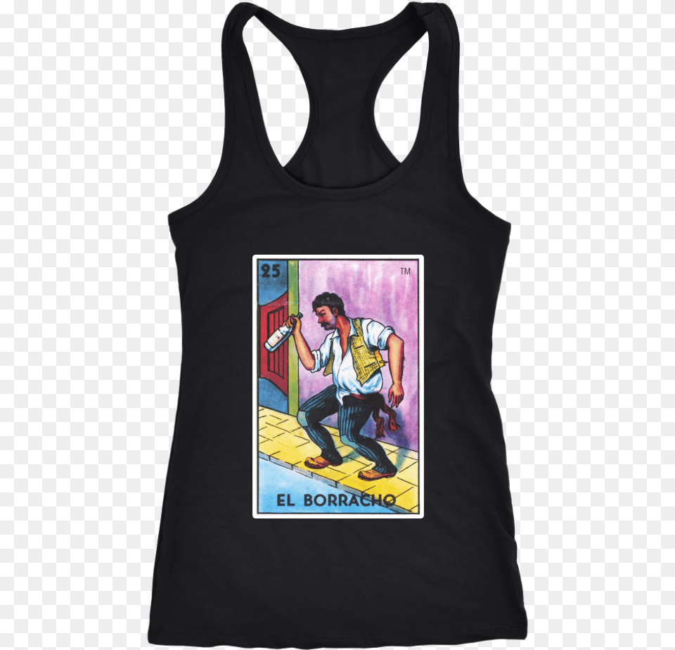 Transparent Borracho Loteria El Borracho, Clothing, Tank Top, Adult, Male Free Png Download