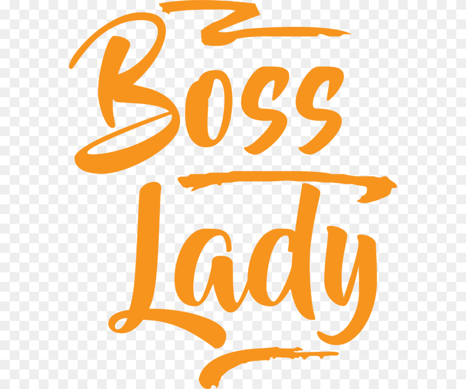 Transparent Boss Lady Calligraphy, Text, Handwriting Png Image