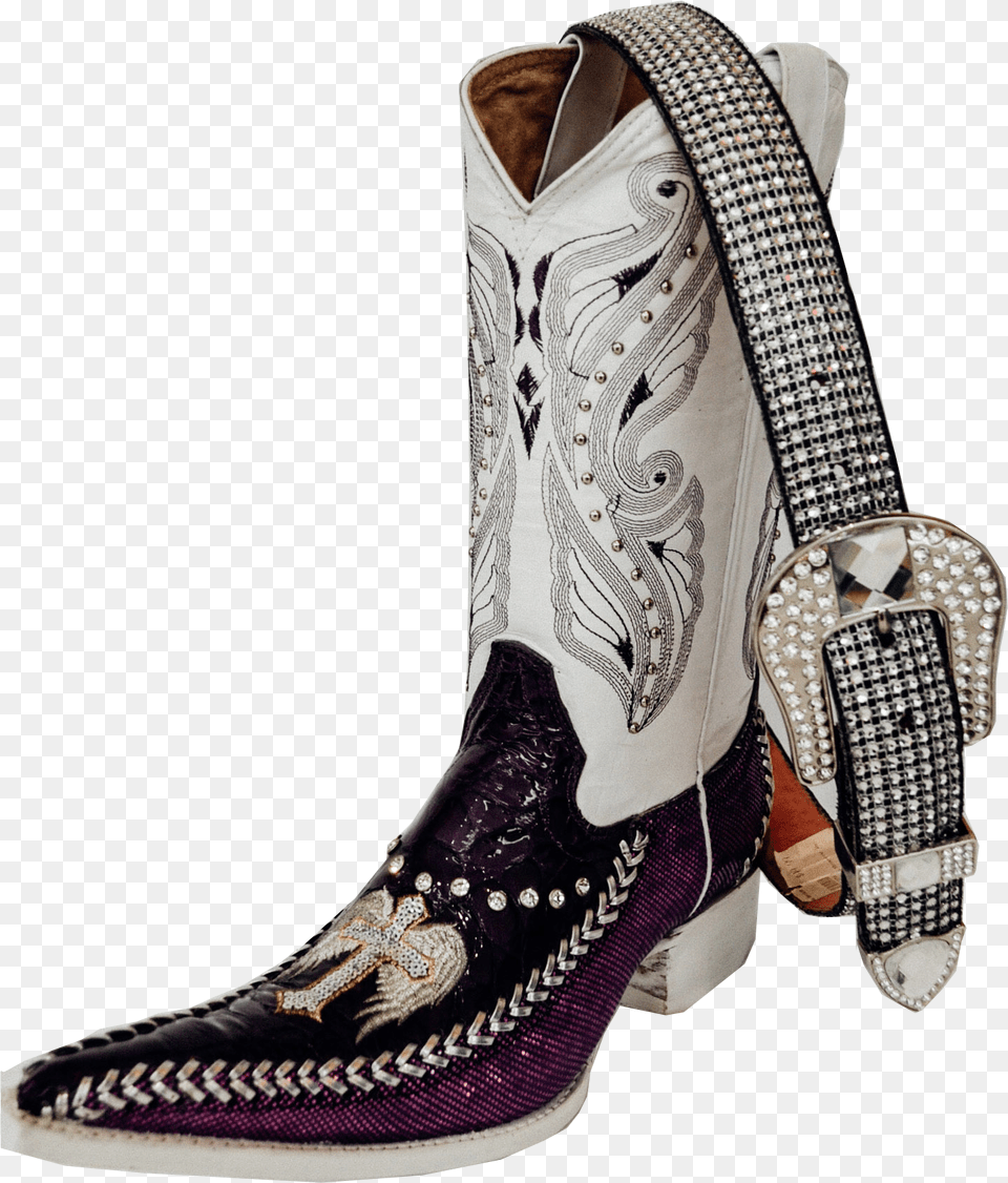Transparent Botas Vaqueras White Mexican Shoes, Boot, Clothing, Cowboy Boot, Footwear Free Png