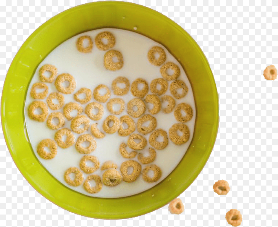 Transparent Bowl Of Cereal Flat Lay Cereal, Cereal Bowl, Food, Plate Free Png Download