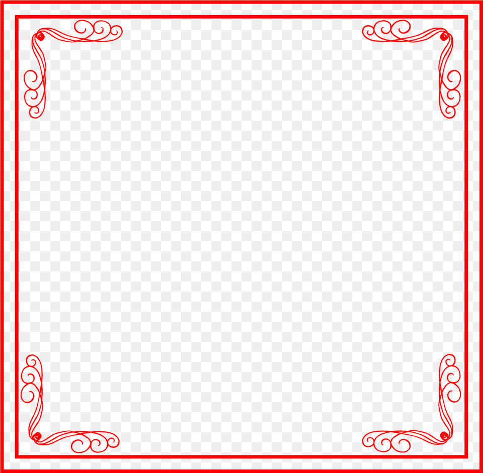 Transparent Box Square Red Line, Blackboard, Home Decor Png