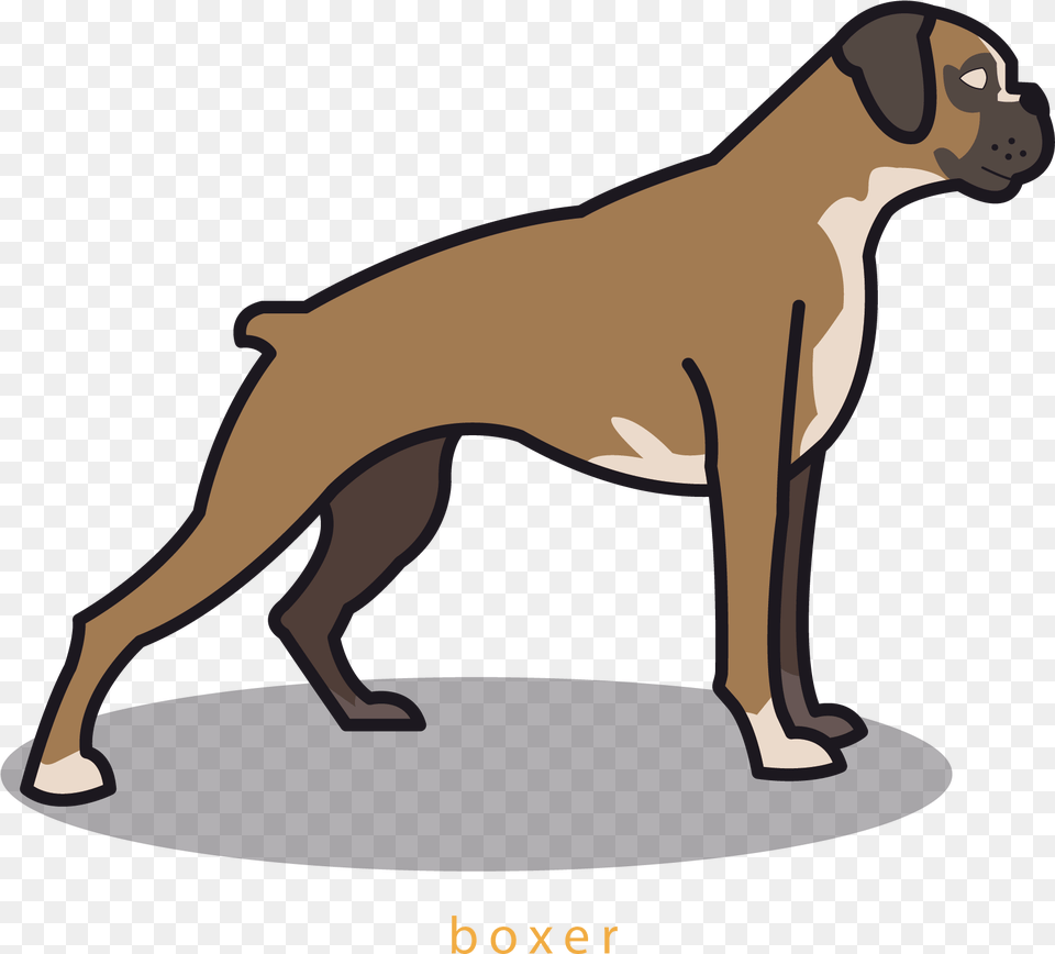 Boxer Dog Perro Caricatura, Animal, Bulldog, Canine, Mammal Free Transparent Png
