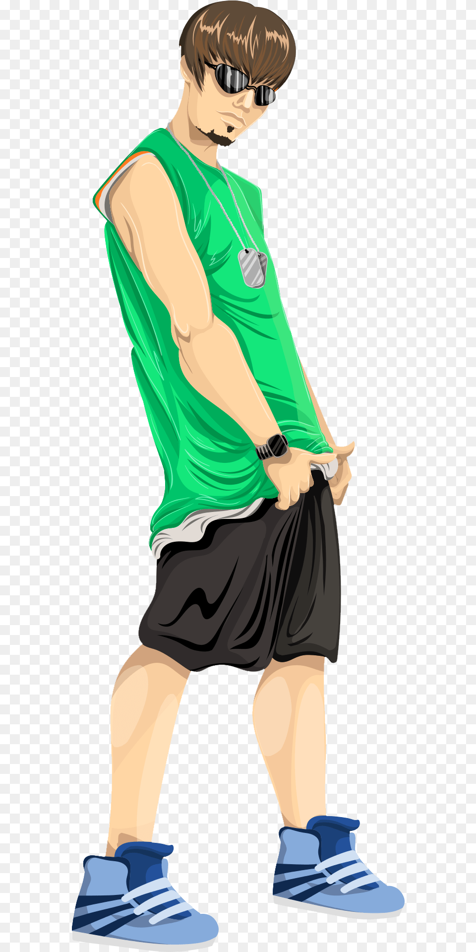 Boy Boy Standing With A Football Vector, Clothing, Footwear, Shorts, Shoe Free Transparent Png
