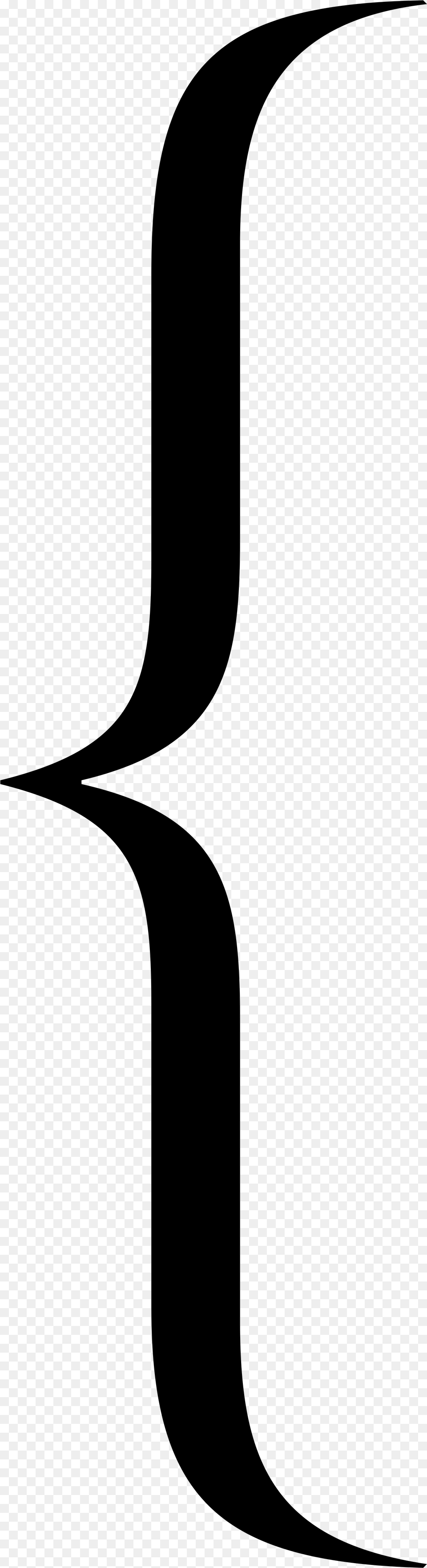 Transparent Bracket Symbol, Gray Png Image