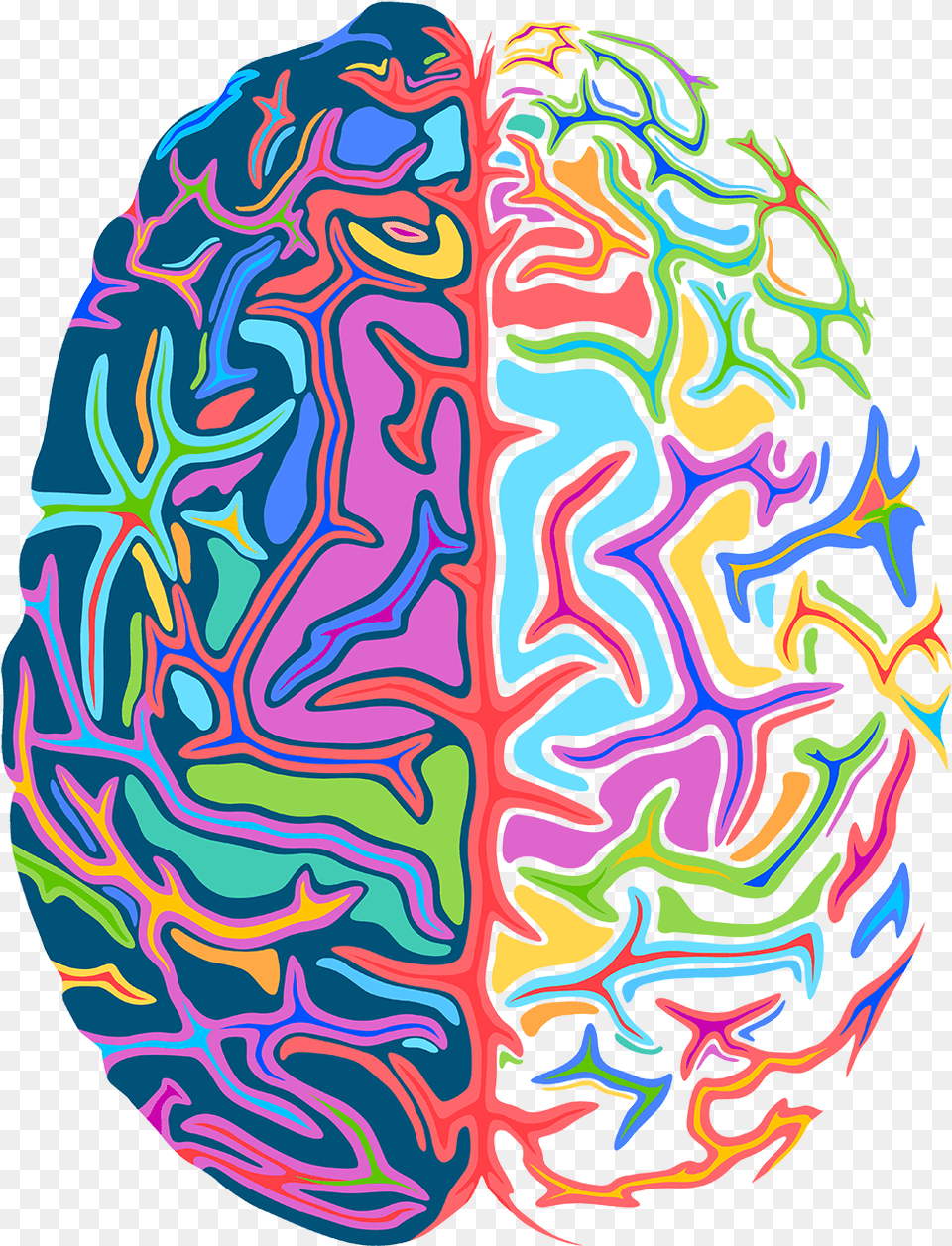 Brain Psychedelic Brain, Pattern, Art, Modern Art, Baby Free Transparent Png