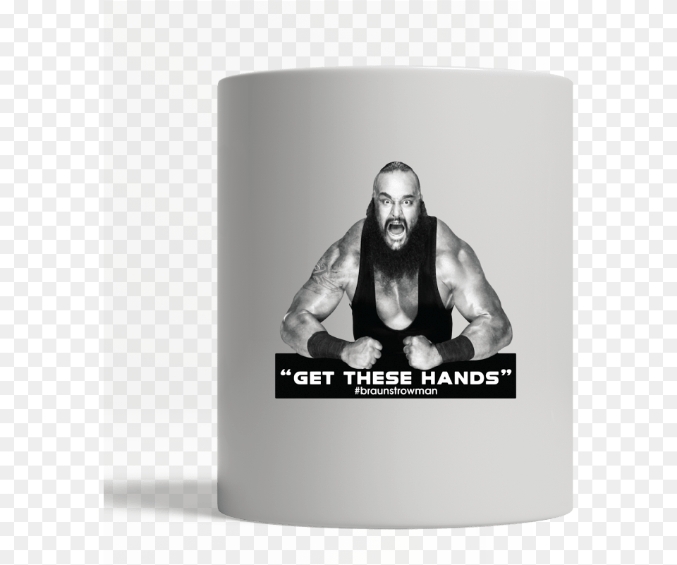 Transparent Braun Strowman Monochrome, Adult, Male, Man, Person Png