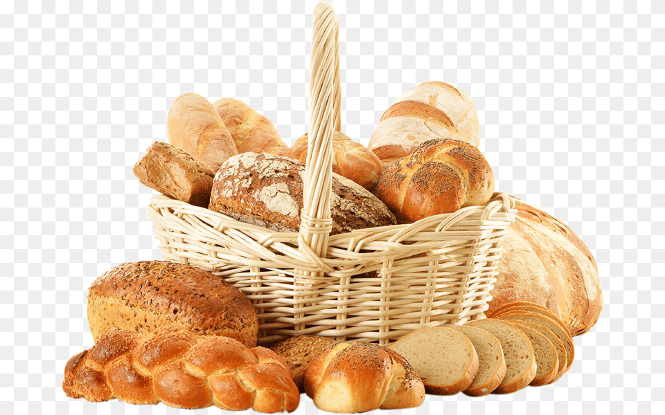 Transparent Bread Basket, Bun, Food Free Png Download