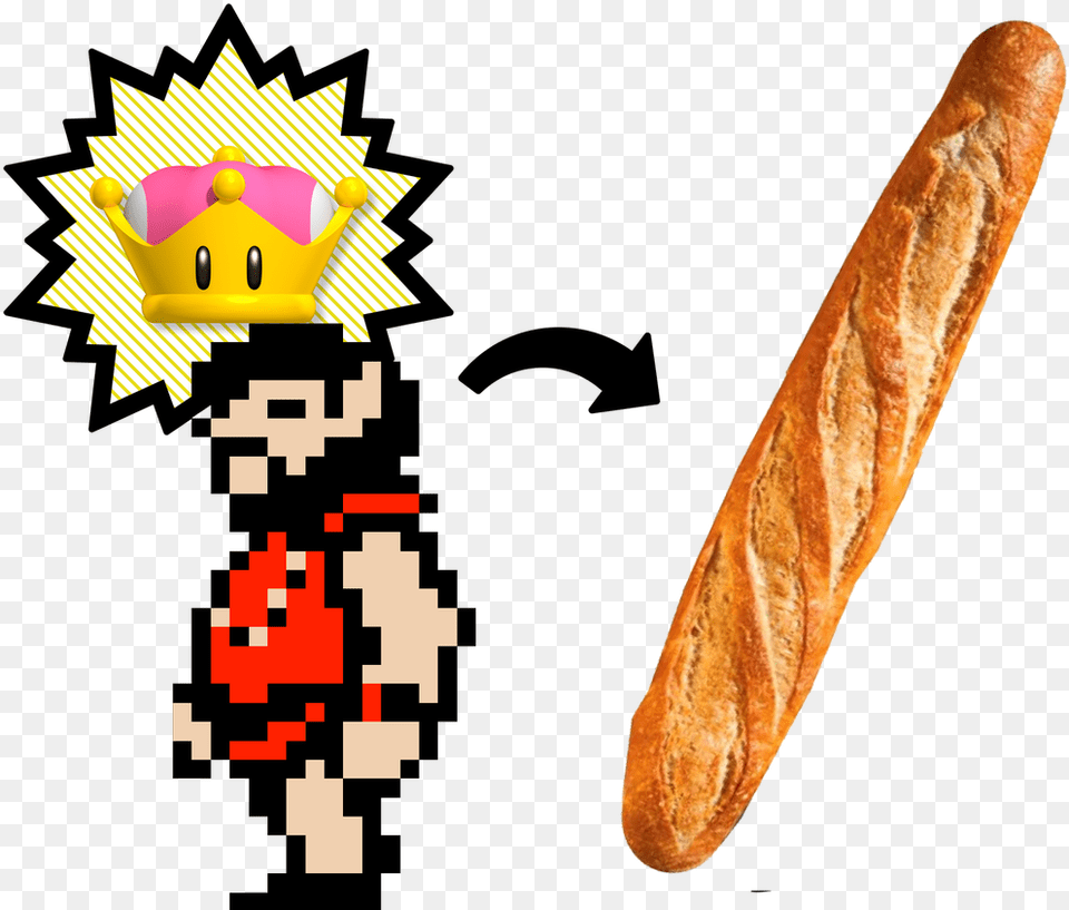 Transparent Breadstick New Super Mario Bros U Deluxe Toadette, Bread, Food, Toy, Baguette Free Png