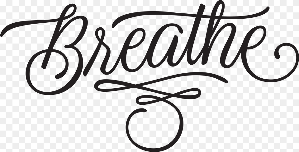 Breathe Tattoo Of Word Breathe, Handwriting, Text, Calligraphy, Blackboard Free Transparent Png