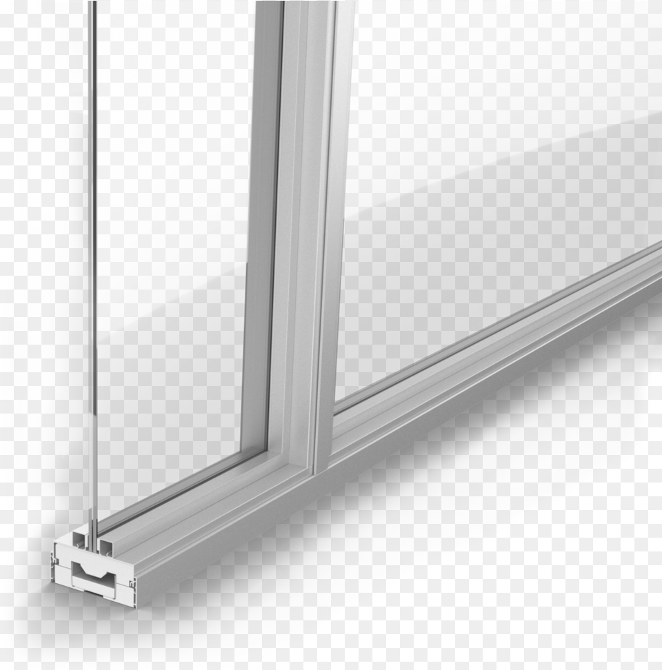 Transparent Brick Frame Aluminium Glass Frame Fitting, Door, Sliding Door, Window Free Png Download