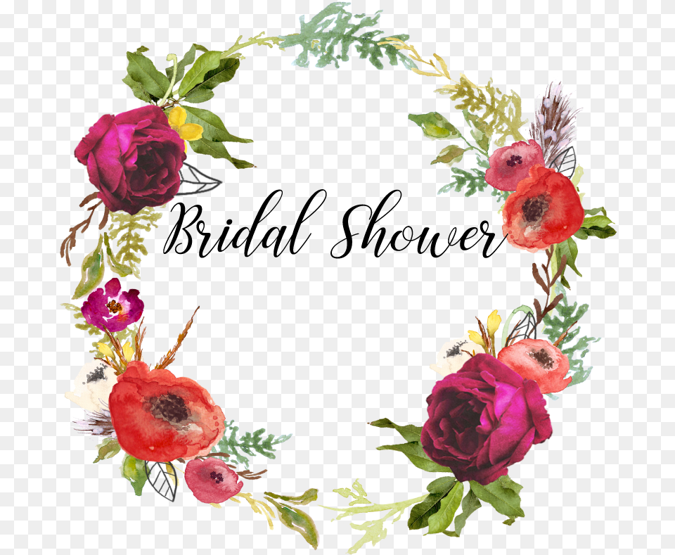 Transparent Bridal Shower Clip Art Floral Bridal Shower Clipart, Flower, Plant, Rose, Flower Arrangement Png