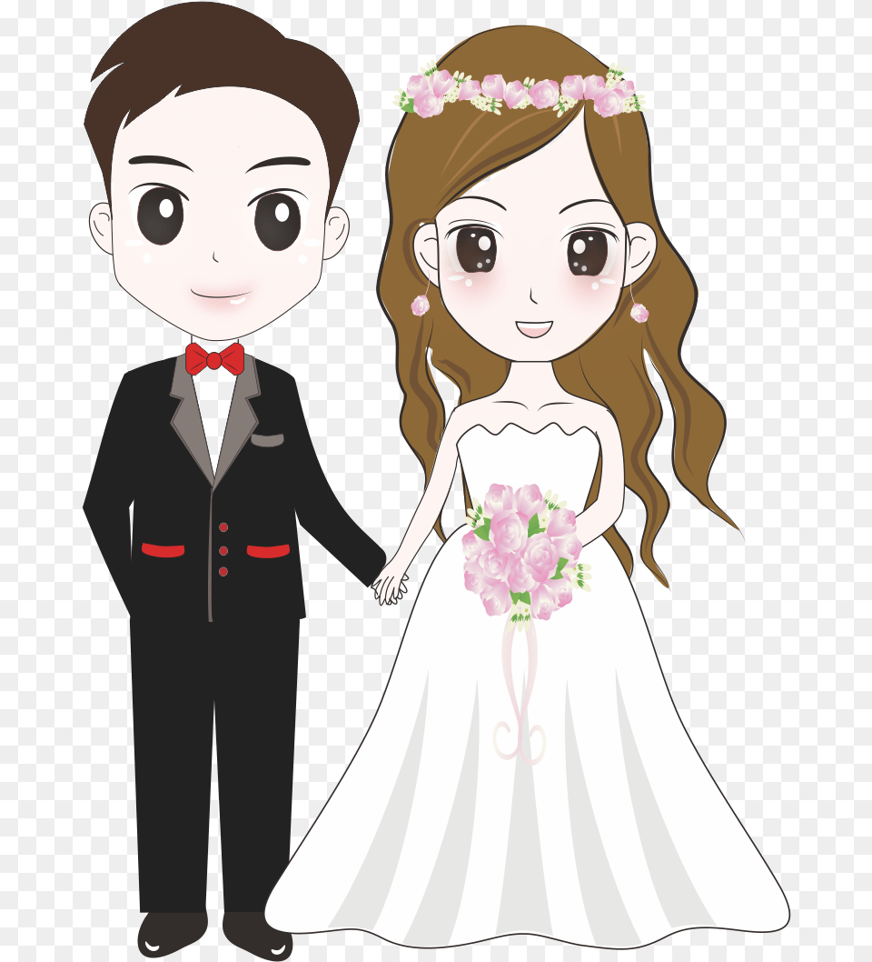 Transparent Bride Clipart Wedding Cartoon Images Hd, Formal Wear, Suit, Clothing, Dress Png Image