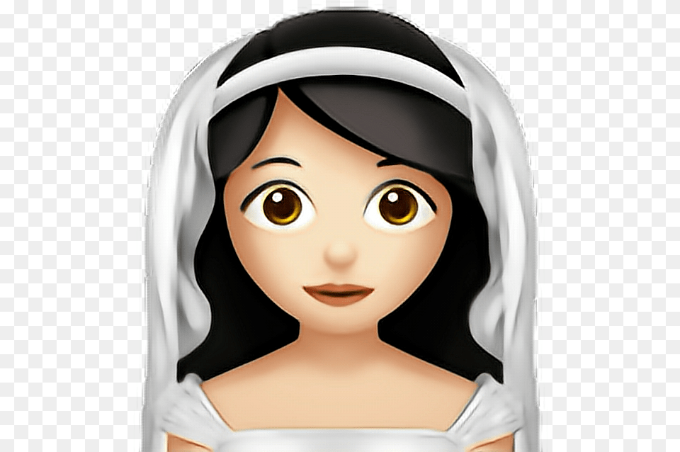 Transparent Bride Veil Bride Emoji, Doll, Toy, Adult, Female Png