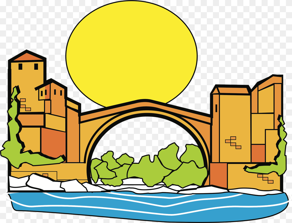 Transparent Bridge Clipart Old Bridge Mostar Icon, Arch, Architecture, Bulldozer, Machine Free Png